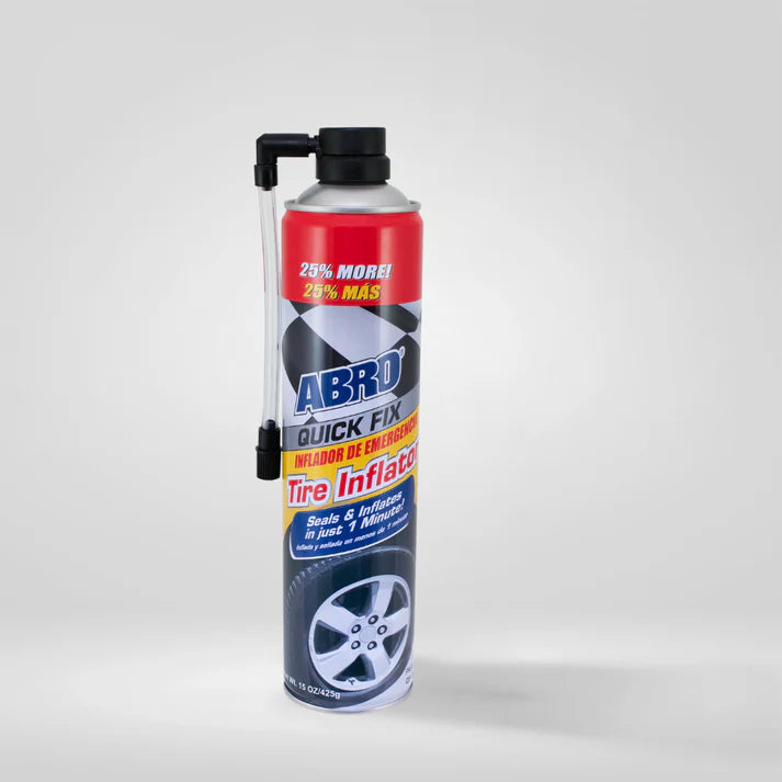 QUICK FIX TIRE INFLATOR W/7INCH HOSE